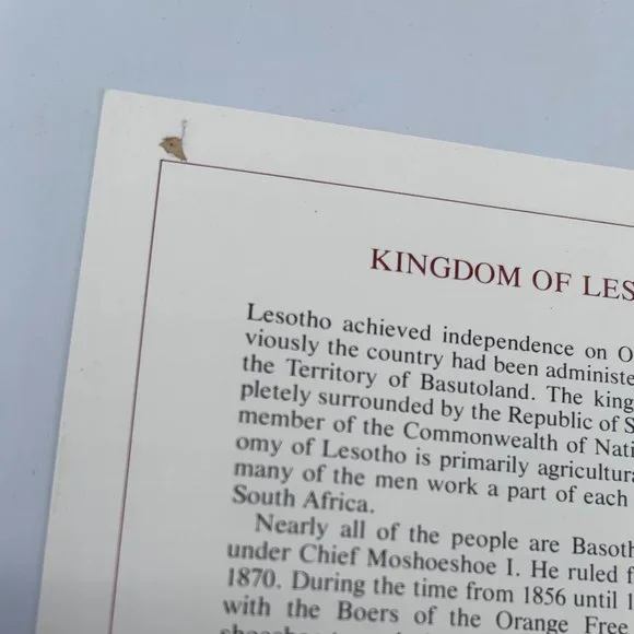 Franklin Mint Coin Sets of All Nations Collectible Kingdom of Lesotho VTG - Picture 12 of 13